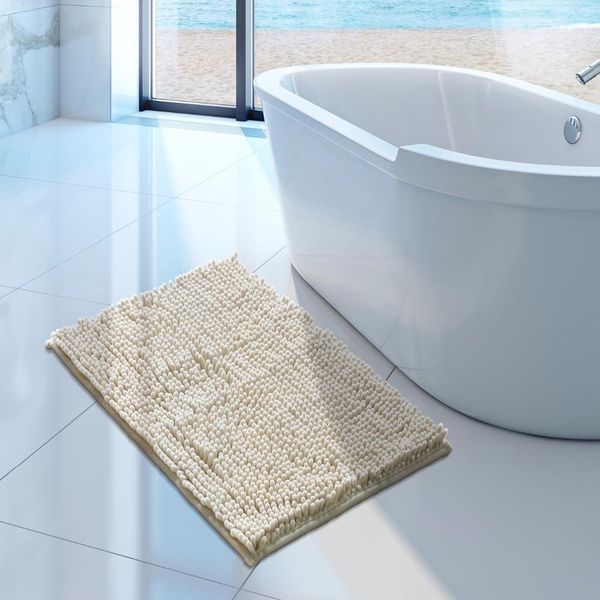 

solid microfiber chenille bathmat water absorbing shaggy rug entrance bathroom doormat non slip carpet toilet floor mats 4361cm sqcqyn