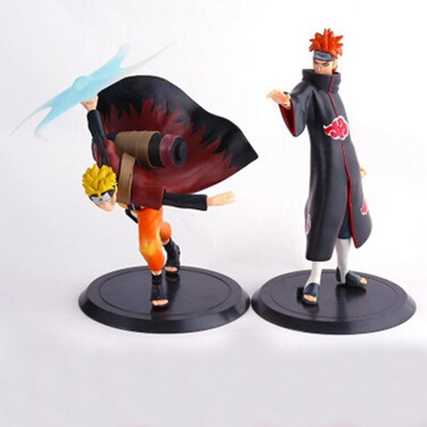 

18cm cosplay japan anime naruto kakashi gaara yahiko pvc action figure model doll toys for kids gifts y200421