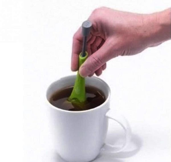 

sile tea infuser coffee tea filter stir sile leaf strainer green for home bar filter he bbydwg ladyshome