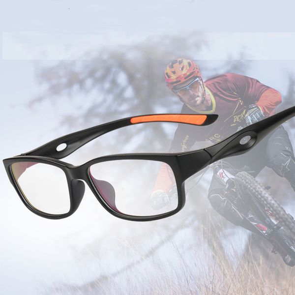 

sports eye glasses frames mens basketball football eyewear vintage strong glasses frame eye protect anticollision frame, Silver