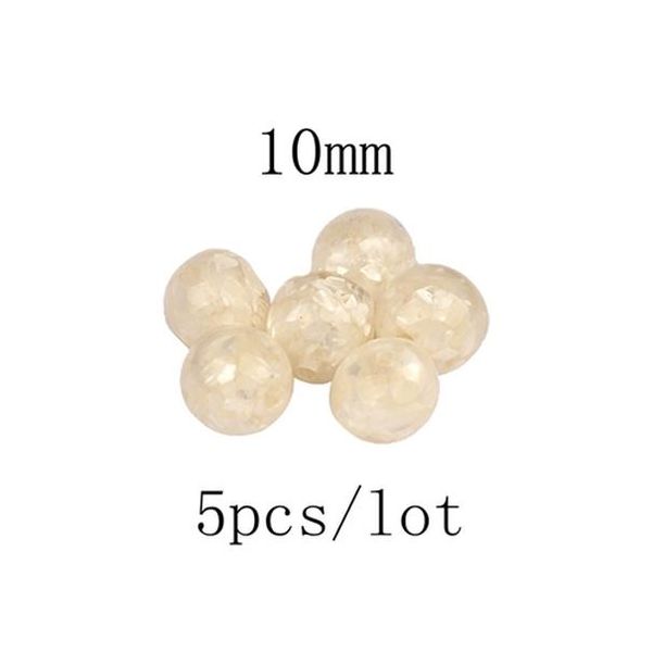

10 мм 14 мм 5 шт. лот натуральный оболочка смола блеск заполнена круглый шариковый интервал свободные бусины для diy ювелирных изготовление, Black