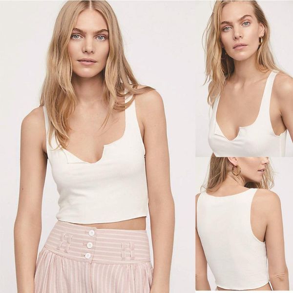 

camisoles & tanks spring and summer women's suspender pit stripe solid color vest crop female tank for women, Black;white