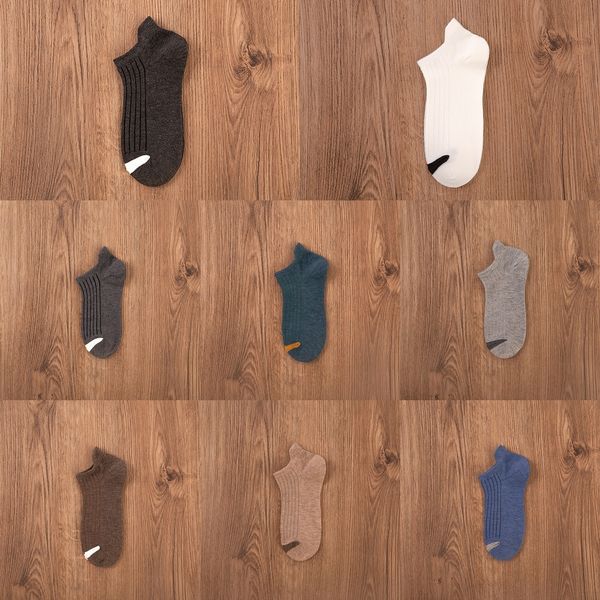 

yk04r autumn лодки лодки мужчины контраст цвет спортивные короткие носки поглощение дышащего пот 10 цветных спортивный носков zzqxy, Black