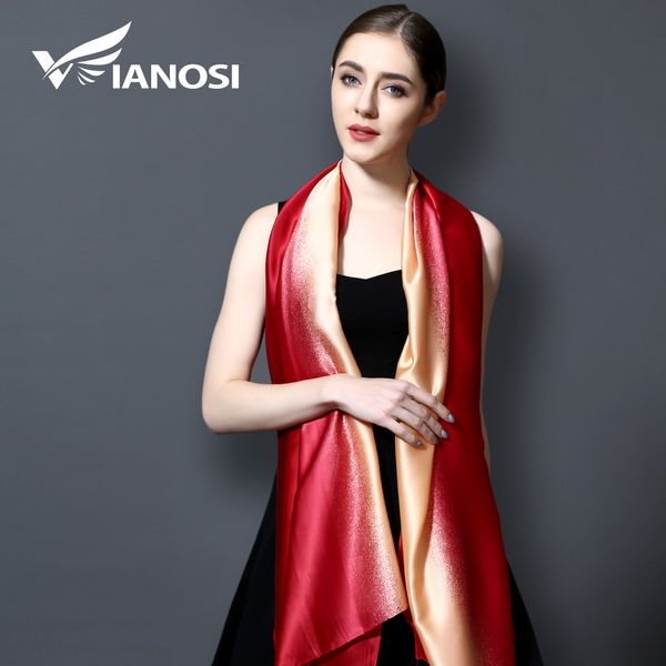 

vianosi] 2020 brand bandana gradient color silk scarf women luxury hijab shawl long scarves fashion summer scarf va108, Blue;gray