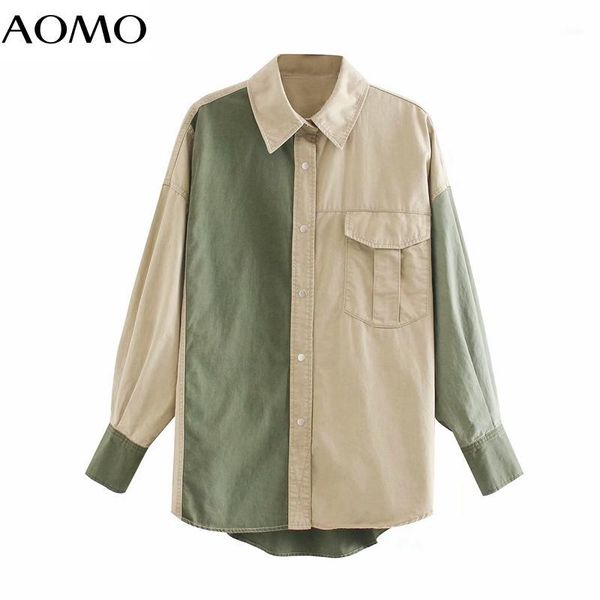 

aomo 2020 autumn women oversized cotton coats jacket loose long sleeves female boyfriend style coat 4m206a1, Black;brown