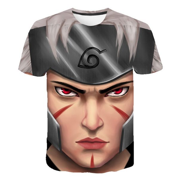

style classic anime naruto lovely cosplay o collar new 3d print shirts comics harajuku hippie men clothing