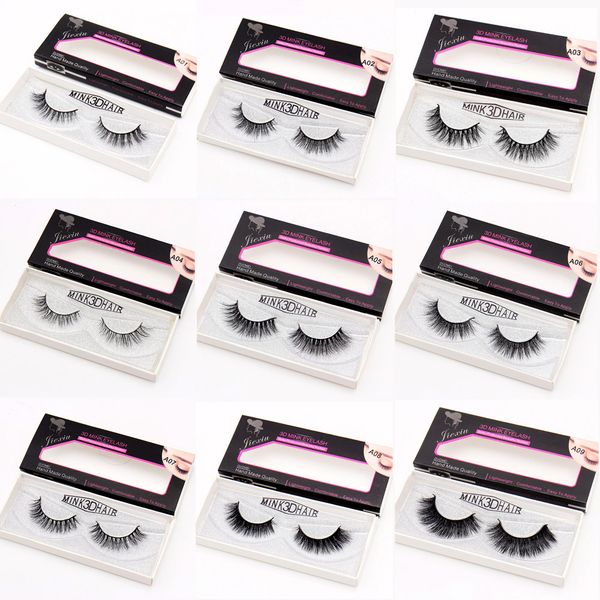 

false eyelashes 1pcs 23styles 3d mink lashes hand made natural long upper fake eyelash extension wholesale beauty makeup tools