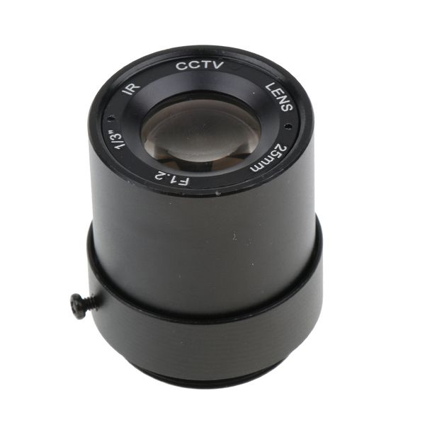 

cctv security surveillance camera lens cs-mount 25mm f1.2 wide application