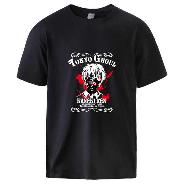 

tokyo ghoul anime harajuku print for summer short sleeve streetwear hip hop loose s male plus hooded sweatshirt hoodie men t shirt