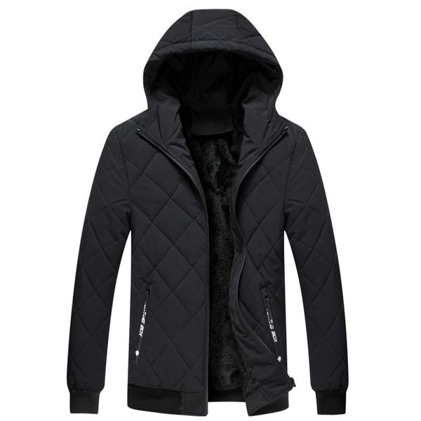 

winter jackets men zipper autumn winter warm outwear brand slim mens coats casual windbreaker bomber jackets men fashion hooded, Black;green