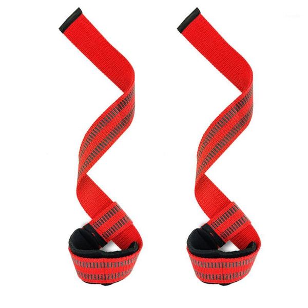 

wrist support weightlifting deadlift belt grip horizontal bar pull-ups non-slip fitness wristband1, Black;red
