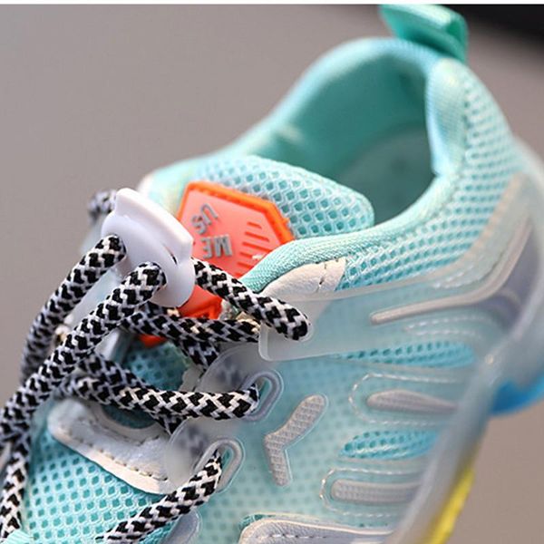 

dimi осень обувь девушка детского спортивная обуви мода дышащая сетка радуга подошва мягкие номера проскользнуть повседневные ребенок кроссо, Black