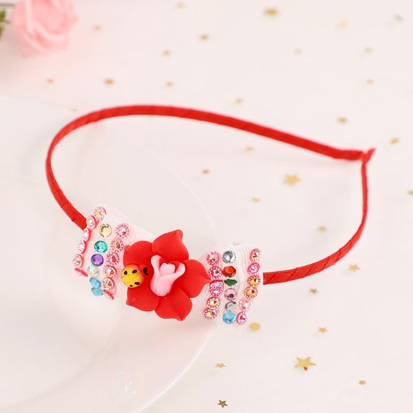 

new flower bow knot headbands for girls kids children head bands color fairy princess hairbands hair holder hair accessories wmttte, Slivery;white