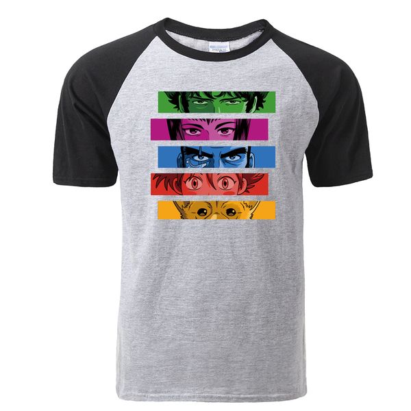 

classic japanese anime cowboy bebop movie too good too bad funny raglan summer short sleeve hooded sweatshirt hoodie men t shirt