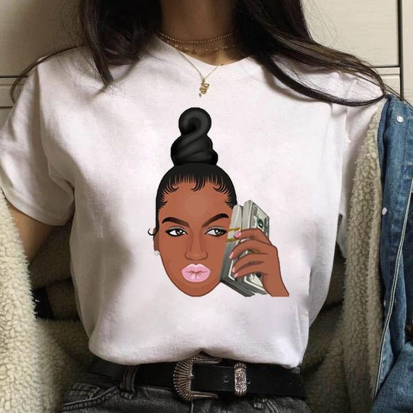 

bonjean melanin poppin women tshirt women clothing beautiful black girl print tee women graphic t-shirt fashion tee shirts bbydbj