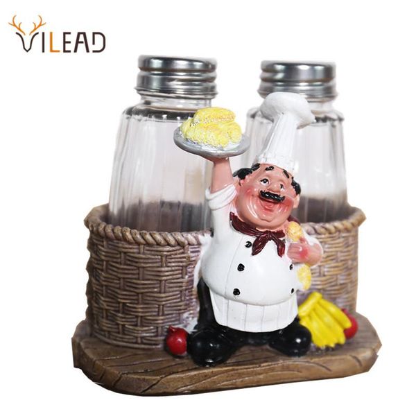 

decorative objects & figurines vilead 8cm resin chef pepper bottle simple and modern creative crafts gifts ornaments cute character people d