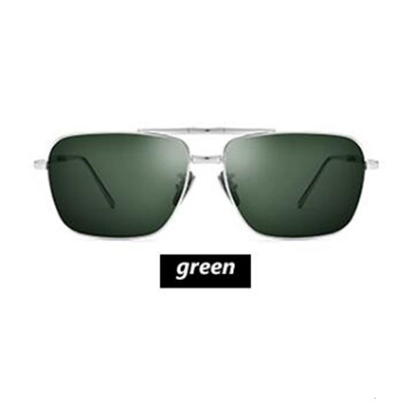 

2021 new titanium steel folding glasses men polarized sunglasses black/brown uv400 with box safg, White;black