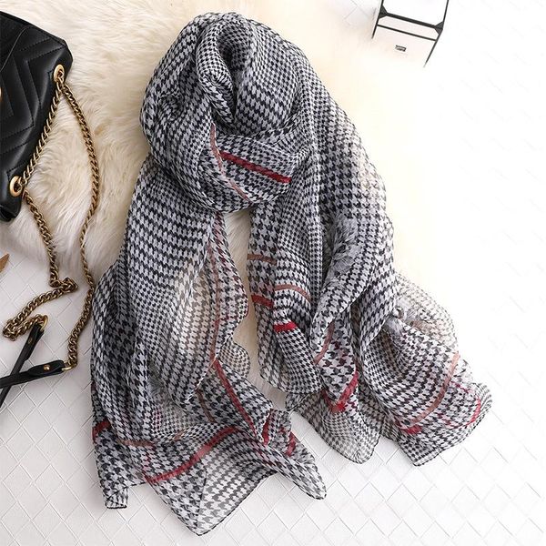 

summer women scarves soft silk scarf lady shawl and wrap designer beach sunscreen stoles hijab bandana, Blue;gray