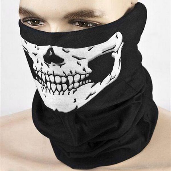 

skull halloween scary mask festival masks festive skeleton outdoor motorcycle bicycle multi masks scarf half face mask cap neck ghost