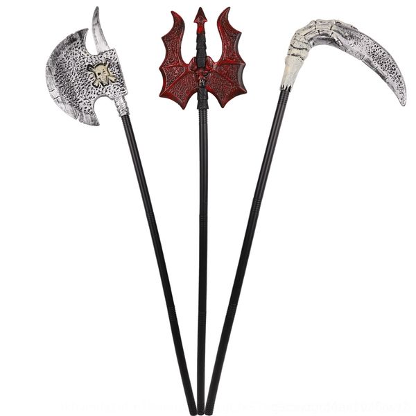 

vrnpj bat weapon props plastic simulation weapon claw ghost sickle halloween trident axe deco simulation accessories prop ornaments festival
