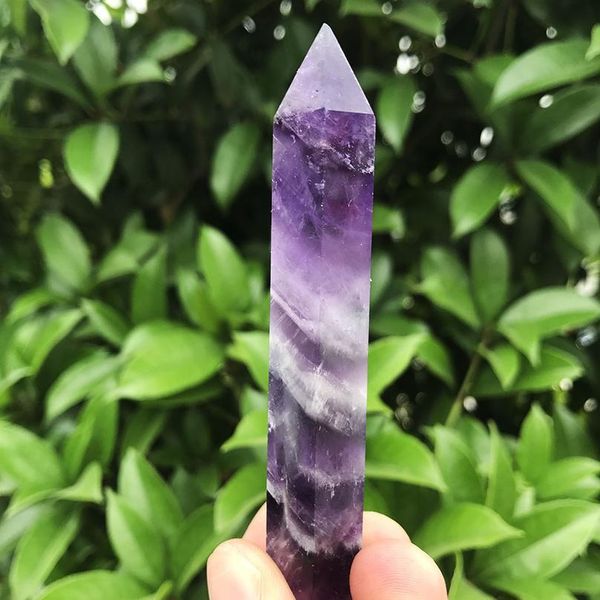 

wholesale 1pc 35g / 85mm natural fantasy amethyst crystal bar energy quartz crystal point heali jlltll, Black