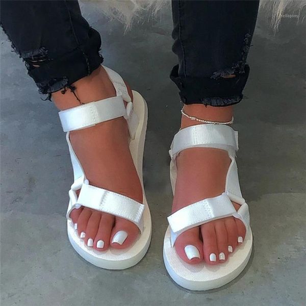

plus size sandals womens solid color platform open toe platforms multicolor sandals sandalias de verano para mujer1, Black