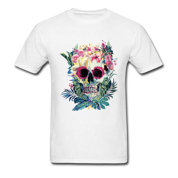 

tropical skull flower tees summer tshirt floral skull art design slim fit streetwear halloween hooded sweatshirt hoodie men t shirt
