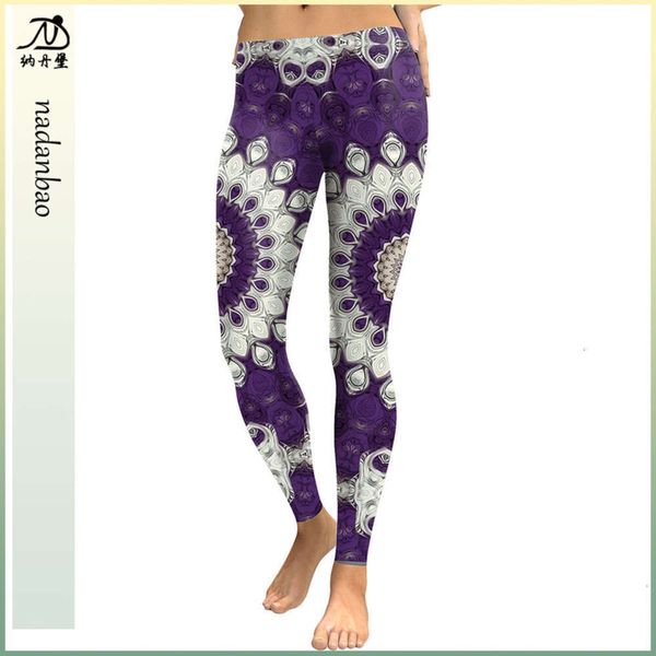 

for new digital kdk1762 print leggings women in autumn 2020, Black