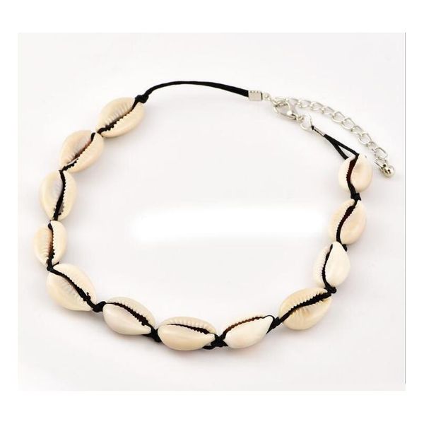 

new arrival selling fashion popular personality female new style shell handmade woven choke wmtjup jeneffer, Silver