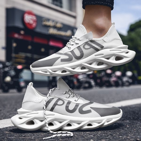 

rommedal мужских кроссовок амортизация кроссовки мужчин легкой дышащие мужские повседневная обувь люди lumious зашнуровать обувь 201007, Black