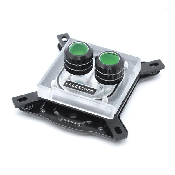 

g1/4 thread waterblock acrylic copper water cooling cpu radiator heatsink block1