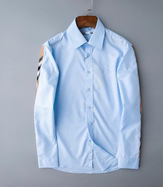 

2020 бренд мужская деловая повседневная рубашка мужская с длинным рукавом полосатая стройная подходящая camisa masculina социальные мужские, White;black