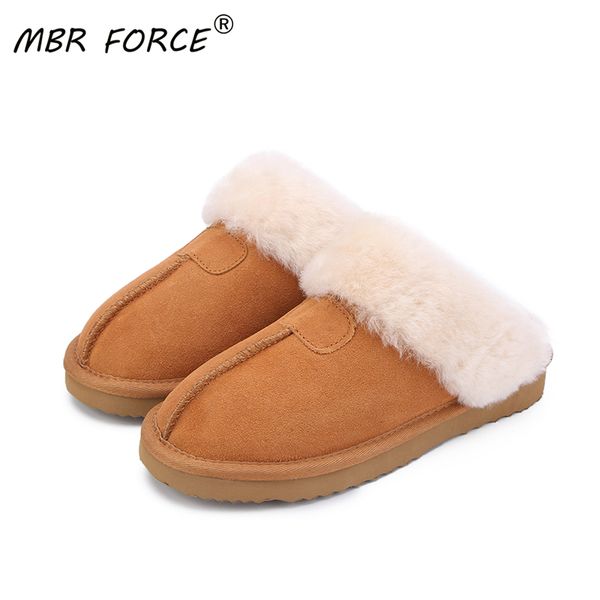 

mbr force natural fur slippers fashion female winter slippers women warm indoor slippers quality soft wool lady home shoe, Black