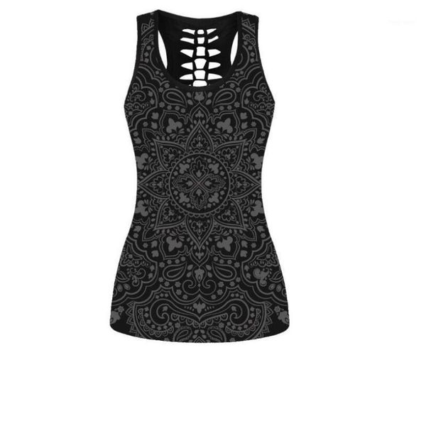 

dropshipping usa size flower vest for women cute lovely tank digital printing female summer sleeveless mujer1, White