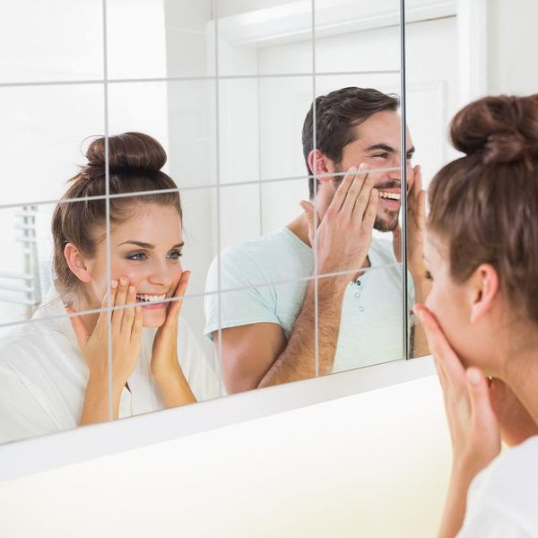 

9/16/25pcs 15*15cm mirror wall sticker squares diy cut mirror tile self adhesive art wall sticker home decor bathroom decal