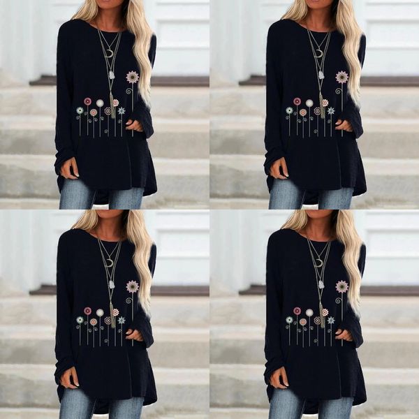 

ptkj женский галстук окрашенный цветок из двух частей набор мода полые печати t брюки брюки костюм плюс размер длинные повседневные женские