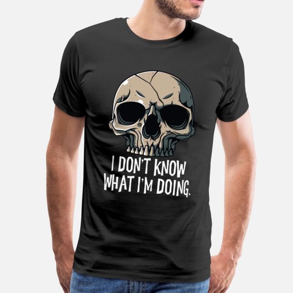 

i don't know what i'm doing skull halloween trick designers graphic t shirt comic black latest tracksuit hoodie sweatshirt