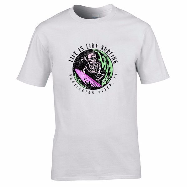 

fashion summer paried retro life is like surfer california beach waves mens white create your own hooded sweatshirt hoodie men t shirt