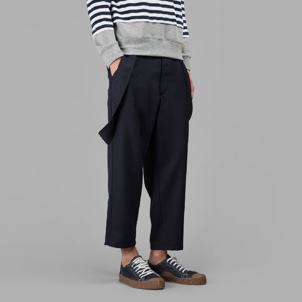 

2021 Self-made Men New Casual with Nine Minutes of Pants Back. S-6xl!! WL4J, Black