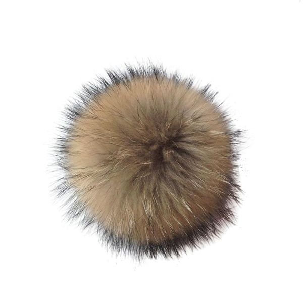 

hair accessories faux raccoon ball hat clothing with press button fake fur bubble removable