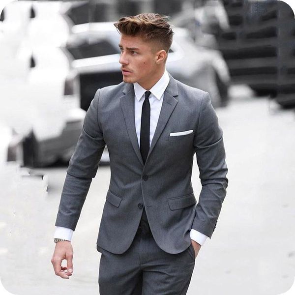 

men's suits & blazers gray men suit 2021 wedding for clothing costume custom made tuxedos casual groom man terno blazer masculino, White;black