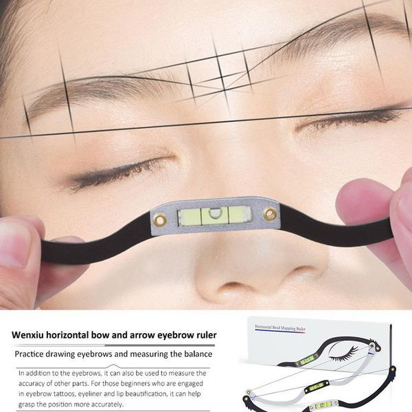 

eyebrow positioning string mark ruler microblading horizontal mapping ruler permanent makeup pre-inked eyebrow line ma jllfil
