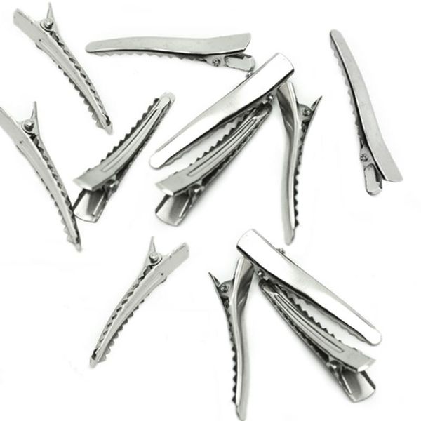 

hair clips wholesale 50pcs/set single prong metal alligator korker bow 2021