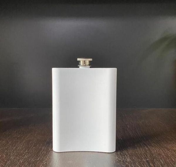 

8oz blank sublimation hip flasks stainless steel water bottle double wall diy 8oz hip flasks outdoor drinkware sea shipping cca12612