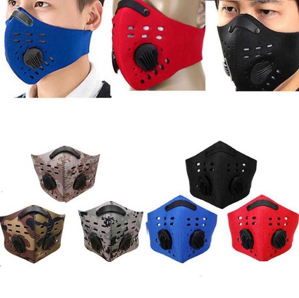 

dustproof air mouth-muffle filter bicycle anti-pollution sport mask ski dust proof face masks 17 styles ooa3712