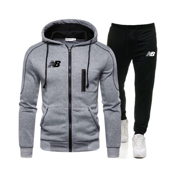 

fashion 2 pcs/set men's tracksuit gym fitness sports suit clothes running jogging sport wear exercise workout set sportswear, Black;blue