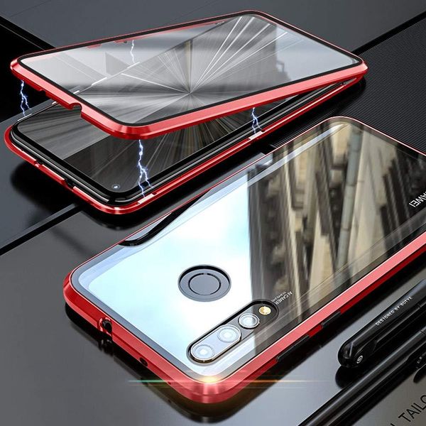 

luxury magnetic absorption metal cases for huawei nova 4 nova4 front back double sided glass phone cover huaweinova4 bumper h sqcpdn