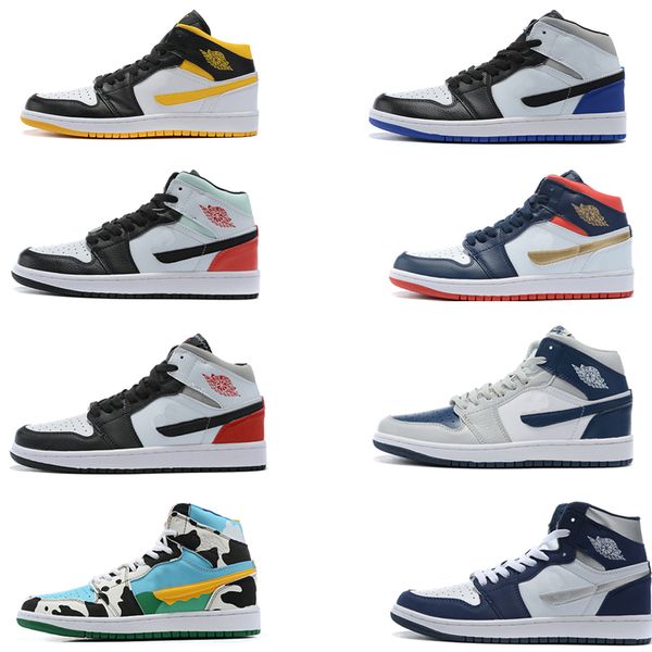 

2020 jumpman 1 новое прибытие 1s высокого tdark мокко бесстрашный obsidian uncmenbasketball обувь запрещенные синий носок корзины де marque, Black