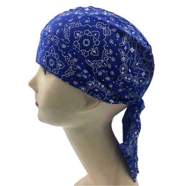 

beanies pirate skull cap bandana head wraps paisley floral print biker beanie hat premium quality