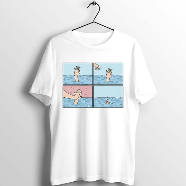 

unix t shirt мужчины женщины классический meme утопление высокая любовь смешные депрессии случайные неожиданное printed tee спорт толстовка